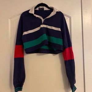 Urban outfitters cropped polo shirt